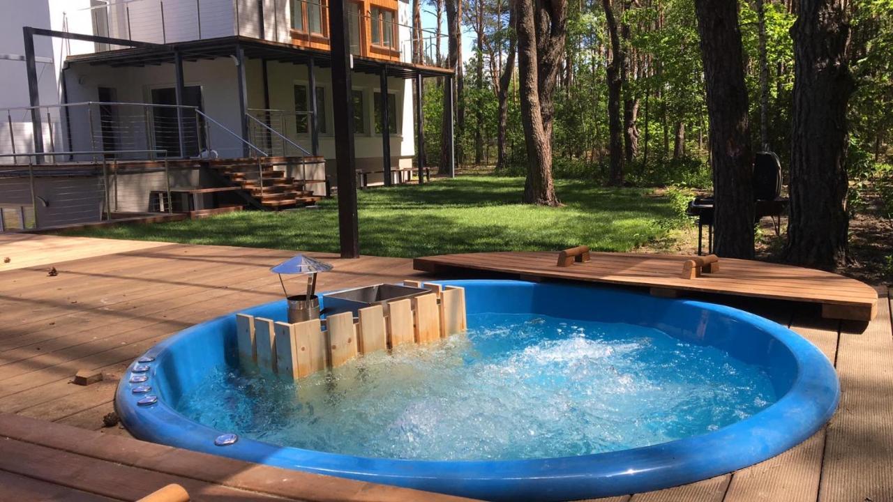 Luksusowy Apartament Pod Lasem, Otwock -Shared Garden, Sauna, Wood Hot Tub! Hot Tub Seasonal! Bagian luar foto